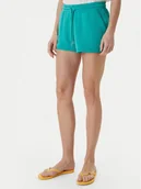 Spodenki damskie - Roxy Szorty sportowe Surfing By Moonlight ERJFB03498 Zielony Regular Fit - miniaturka - grafika 1