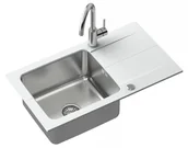 Zlewozmywaki z baterią - STEINER FUS_E7844BI_3623500BS Edward 111 Fusion + bateria Kate biały FUS E7844BI 3623500BS - miniaturka - grafika 1