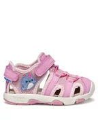 Buty dla dziewczynek - Geox Sandały B Sandal Multy B550DA 0AS50 C8006 S Różowy - miniaturka - grafika 1