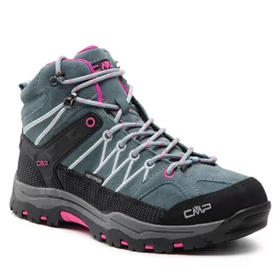 Buty trekkingowe dziecięce - CP Kids Rigel Mid Trekking Shoes Wp 3Q12944J Minerl Green/Purple Fljo 14EM - grafika 1