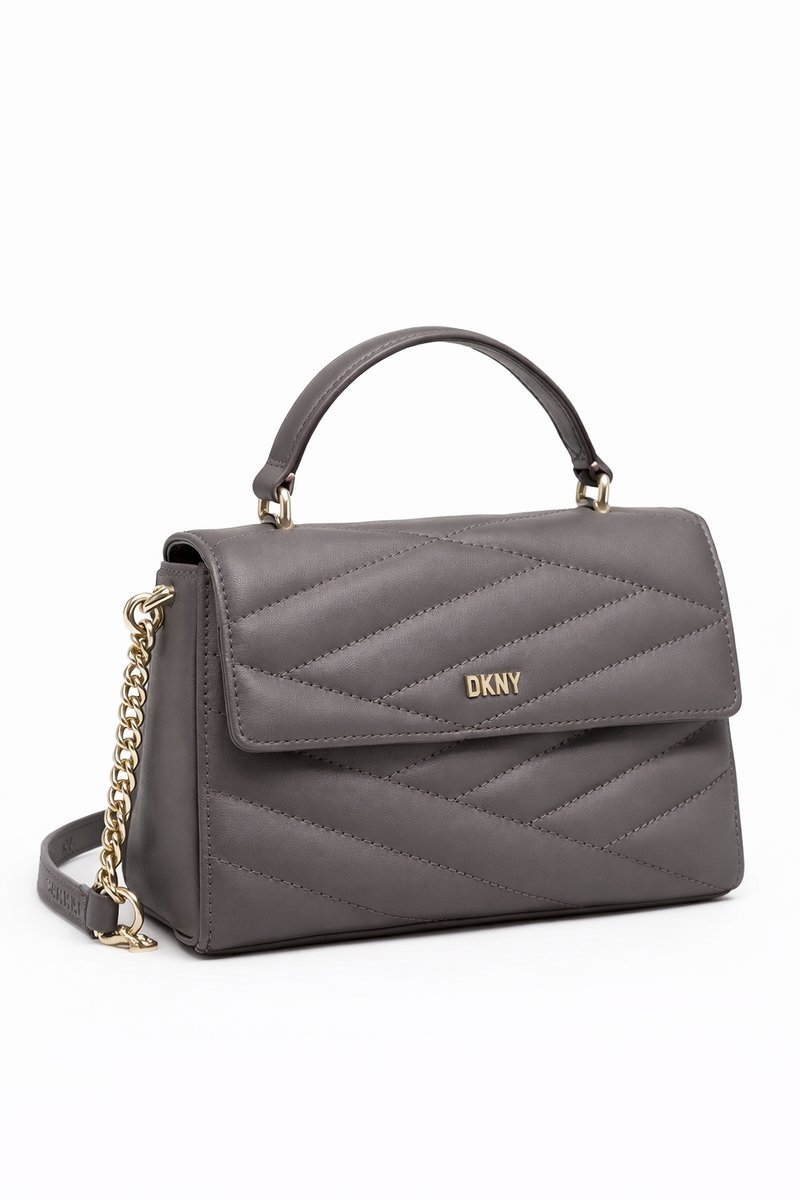 DKNY KLASYCZNA TOREBKA PIKOWANA Z ZŁOTYMI OKUCIAMI 21x13x7,5 1I3A