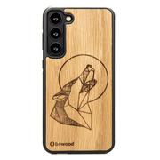 Etui i futerały do telefonów - Drewniane Etui Bewood Samsung Galaxy S23 Plus WILK DĄB - miniaturka - grafika 1