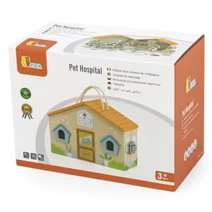 Viga Toys VIGA Drewniana Klinika dla zwierząt Szpital Weterynarz 44558 - Figurki dla dzieci - miniaturka - grafika 1