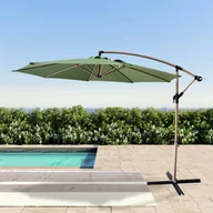 Parasole ogrodowe - Parasol ogrodowy boczny SANTORINI WOOD 3m Dark Green - Focus Garden - miniaturka - grafika 1