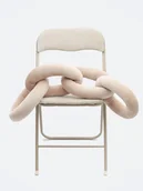 Poduszki dekoracyjne - Poduszka Łańcuch, Chain Pillow Beżowa - miniaturka - grafika 1