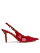 Sandały damskie - Guess Sandały FLTNS5 PAF05 Czerwony - miniaturka - grafika 1