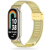 Akcesoria do smartwatchy - Tech-Protect MilaneseBand Xiaomi Smart Band 8 / 8 NFC - Gold - miniaturka - grafika 1