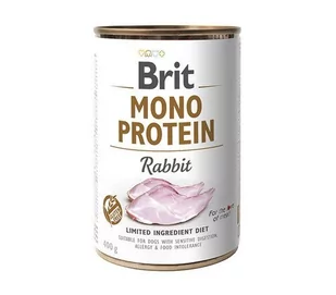 Brit MONO PROTEIN RABBIT 400g - Mokra karma dla psów - miniaturka - grafika 2