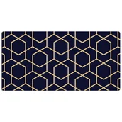 Podkładki na biurko - Podkładka na biurko z nadrukiem Ciemne geometryczne kostki 120x60 cm - miniaturka - grafika 1