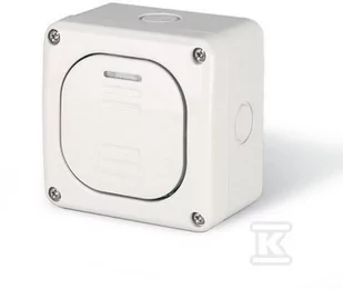 Scame Przycisk "światło" natynkowy, 10AX M95, IP66, szary, PROTECTA - Klawisze i ramki - miniaturka - grafika 1