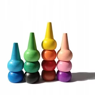 Playon Crayon Kredki stożkowe Primary - Kredki, ołówki, pastele i pisaki - miniaturka - grafika 1