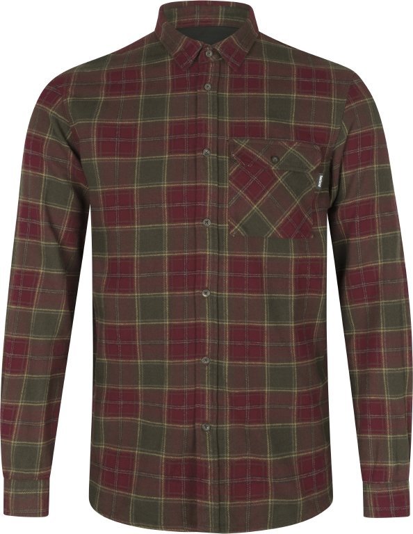 KOSZULA FLANELOWA SEELAND GLEN - Red Forest Check -L