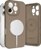 Etui i futerały do telefonów - Tech-Protect Liquid Silicone Magsafe do iPhone 16 Pro Max brązowy - miniaturka - grafika 1