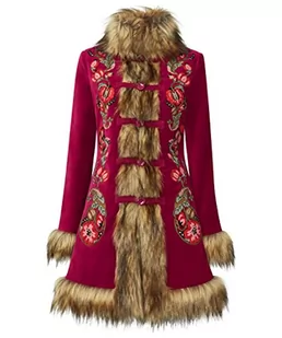 Joe Browns Damski wyróżniający się haftowany płaszcz butikowy, jagodowy, 14, jagoda, 40 - Płaszcze damskie - miniaturka - grafika 1