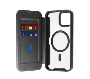 Puro Book Mag Case do iPhone 16 Czarny - Etui i futerały do telefonów - miniaturka - grafika 1