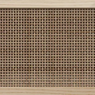 Lumarko Stolik pod TV, biały, 80x30x40 cm, drewno sosnowe i rattan - Szafki RTV - miniaturka - grafika 7