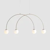 Lampy sufitowe - Una Beige S lampa wisząca 4xE14 - miniaturka - grafika 1