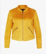 Kurtki damskie - Vero Moda Plus Size Kurtka Żółta na Zamek 52 W_a - VERO MODA - miniaturka - grafika 1