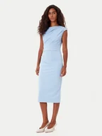 Sukienki - Rinascimento Sukienka koktajlowa CFC0125334003 Błękitny Slim Fit - miniaturka - grafika 1