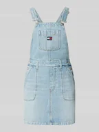 Sukienki - Sukienka jeansowa o lekko rozkloszowanym kroju z czystej bawełny - miniaturka - grafika 1