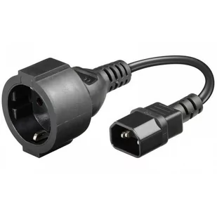 Manhattan Kabel Zasilający C14 / Schuko 0,23m - Kable komputerowe i do monitorów - miniaturka - grafika 1