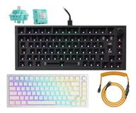 Klawiatury - Glorious GMMK PRO Lynx Aura White KIT GLO-GMMK-P75-RGB-B GLO-SWT-LYNX-LUBED GLO-KC- - miniaturka - grafika 1