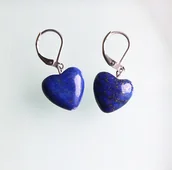 Kolczyki - Kolczyki serca Sodalit - miniaturka - grafika 1