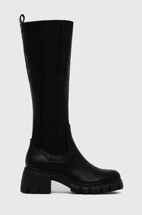 Steve Madden kozaki Abrupt damskie kolor czarny na płaskim obcasie - Kozaki damskie - miniaturka - grafika 1