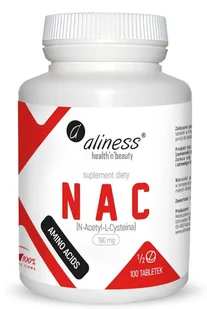 Aliness NAC N-Acetyl L-Cysteina 190 mg 100tabs. - Witaminy i minerały - miniaturka - grafika 1