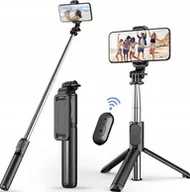 Selfie stick - SELFIE STICK STATYW NA TELEFON + pilot BLUETOOTH Kij ze Statywem Bluetooth - miniaturka - grafika 1