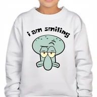 Bluzy dla dziewczynek - Bluza Dziecięca Biała SKALMAR SPONGEBOB Bajka Kreskówka Rozm 116 cm Wzory - miniaturka - grafika 1