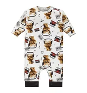 Pajacyki dla niemowląt - Ewa Collection, Pajac niemowlęcy, Happy Dog, rozmiar 74 - miniaturka - grafika 1