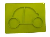 Miseczki i talerzyki dla dzieci - Talerzyk Dajar zielony silikon - miniaturka - grafika 1