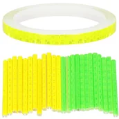 Akcesoria rowerowe - Patyczki odblaskowe na szprychy 24 szt. i taśma odblaskowa 8m akcesoria żółte/zielone - miniaturka - grafika 1