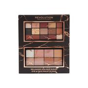 Zestawy kosmetyków damskich - Make Up Revolution Make Up Revolution Reloaded Golden Sugar Eye& Face Palette Duo - miniaturka - grafika 1