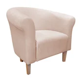 Fotele - ATOS Fotel Milo Mikrofaza 1 jasny beż nogi 15 buk - miniaturka - grafika 1