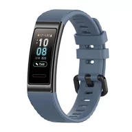 Akcesoria do smartwatchy - Pasek opaska silikonowa do Huawei Band 3 Pro/4 Pro "Szary" - miniaturka - grafika 1