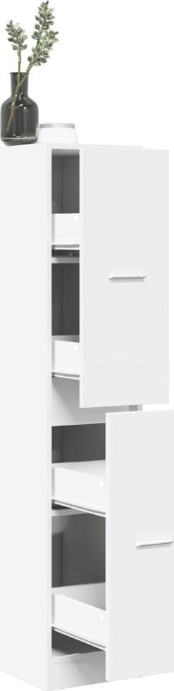 vidaXL Szafka apteczna, biała, 30x41x144,5 cm