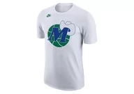 Koszulki męskie - Nike Nba Dallas Mavericks Classic Edition Logo Dri-Fit Tee White - miniaturka - grafika 1