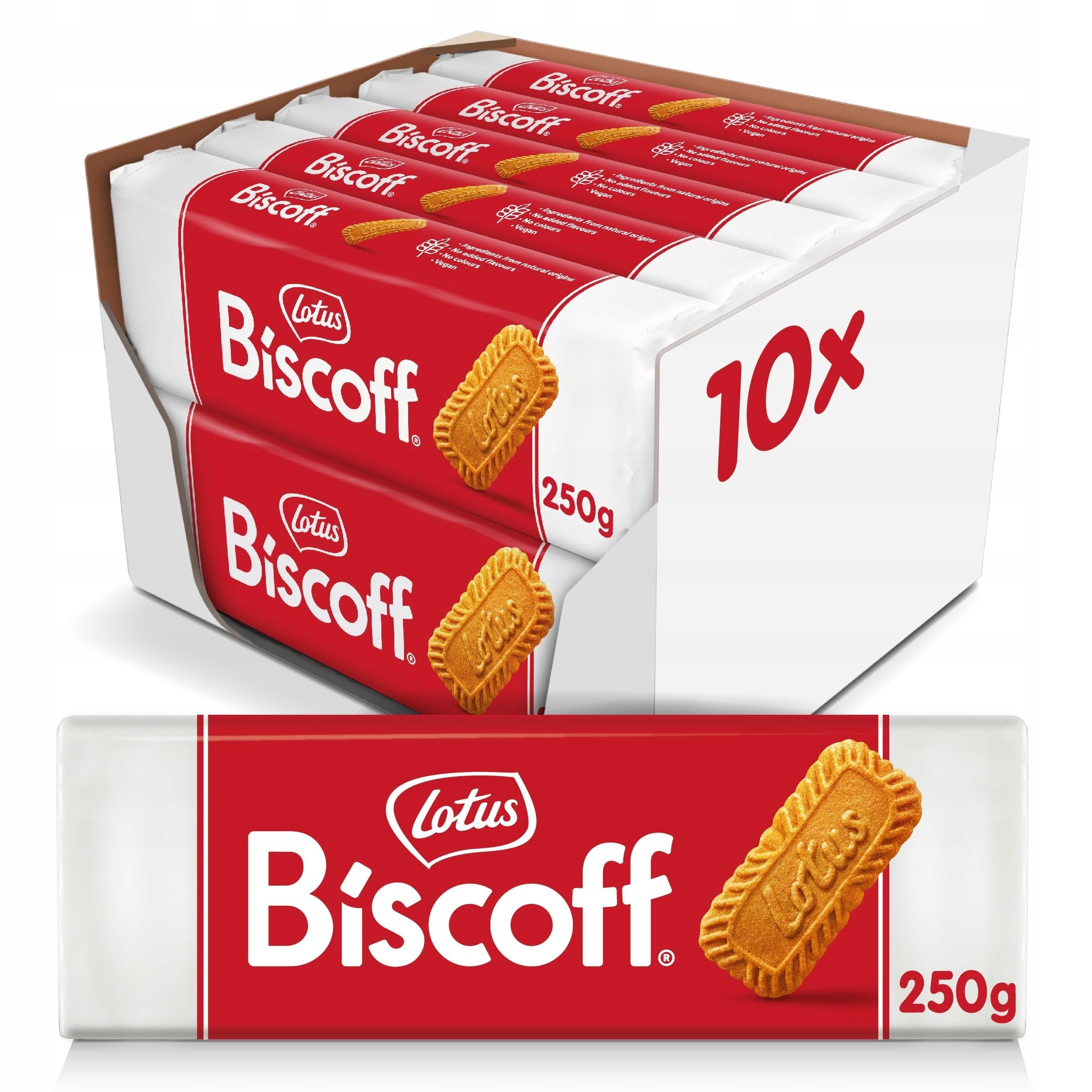 Lotus Ciastka Biscoff 250 g Herbatniki Karmelizowane Korzenne 10 x 250g