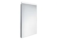 Lustra - Nimco Lustra - Lustro łazienkowe podświetlane LED 40x60 cm, kwadratowe, aluminiowe ZP 8000 - miniaturka - grafika 1