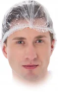 Odzież robocza - Czepek z polietylenu zakończona gumką Reis CZE-FOL T 100szt. - miniaturka - grafika 1