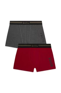 Majtki dla dzieci - BOSS bokserki dziecięce (2-pack) kolor czerwony - Boss - grafika 1