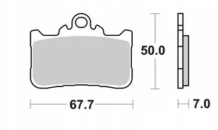 Sbs Klocki Hamulcowe Honda Cb500 F/x/r, Cbr500r, Cb750 Hornet 22-23- Przód - Klocki hamulcowe - miniaturka - grafika 1
