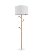 Lampy stojące - Lampa podłogowa Albero Linen, stojąca, do czytania, boho, drewniana - miniaturka - grafika 1