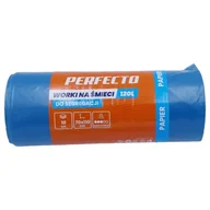 Worki na śmieci - Worki na śmieci 120L 70x110 niebies 10szt Perfecto - miniaturka - grafika 1
