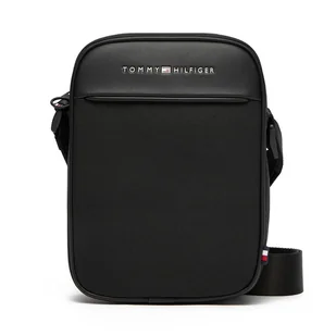 Saszetka Tommy Hilfiger Th Foundation Mini Reporter AM0AM13624 Czarny - Torby męskie - miniaturka - grafika 1