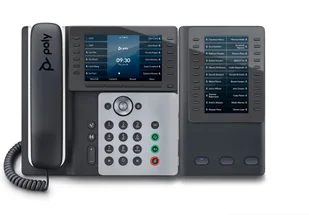 POLY Telefon IP Edge E550 z obsługą funkcji PoE - Telefonia VoIP - miniaturka - grafika 1