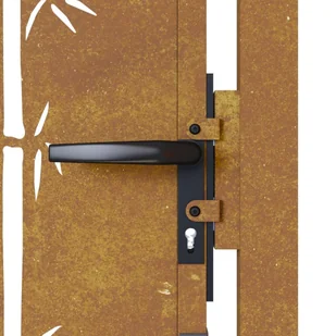 Furtka ogrodowa, 105x130 cm, stal kortenowska, motyw bambusa Lumarko! - Ogrodzenia - miniaturka - grafika 10