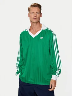 adidas Longsleeve adicolor Piqué Football IX5225 Zielony Regular Fit - Koszulki męskie - miniaturka - grafika 1